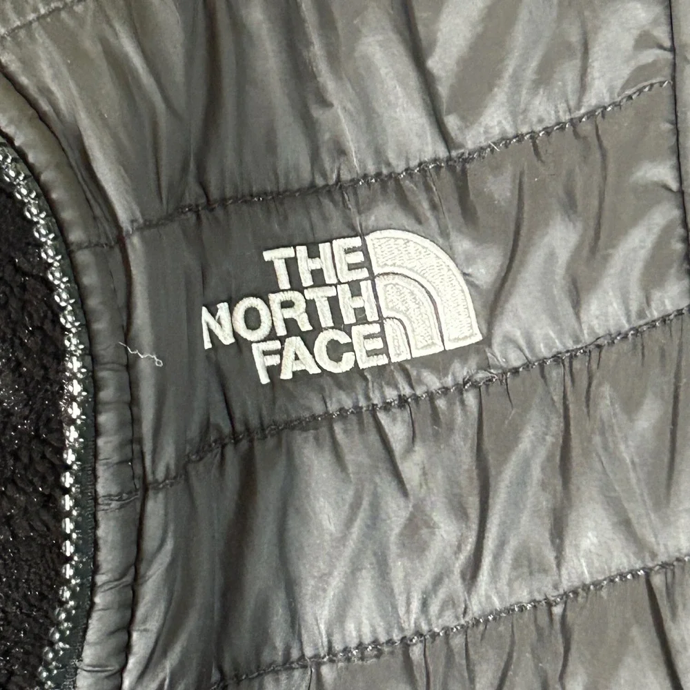 The North Face Girls Black‎ Mossbud Swirl Reversible Jacket Size M 10/12 Fleece